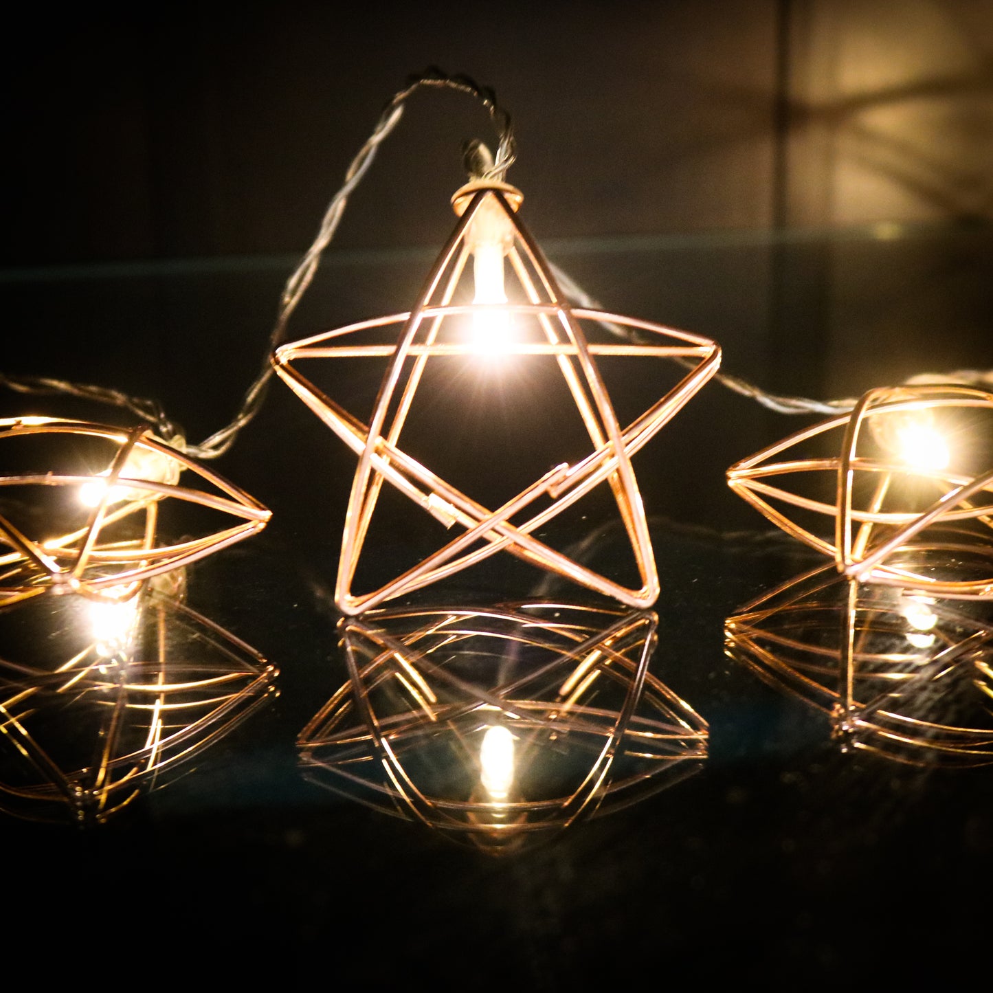 Big Star Ornament String Lights
